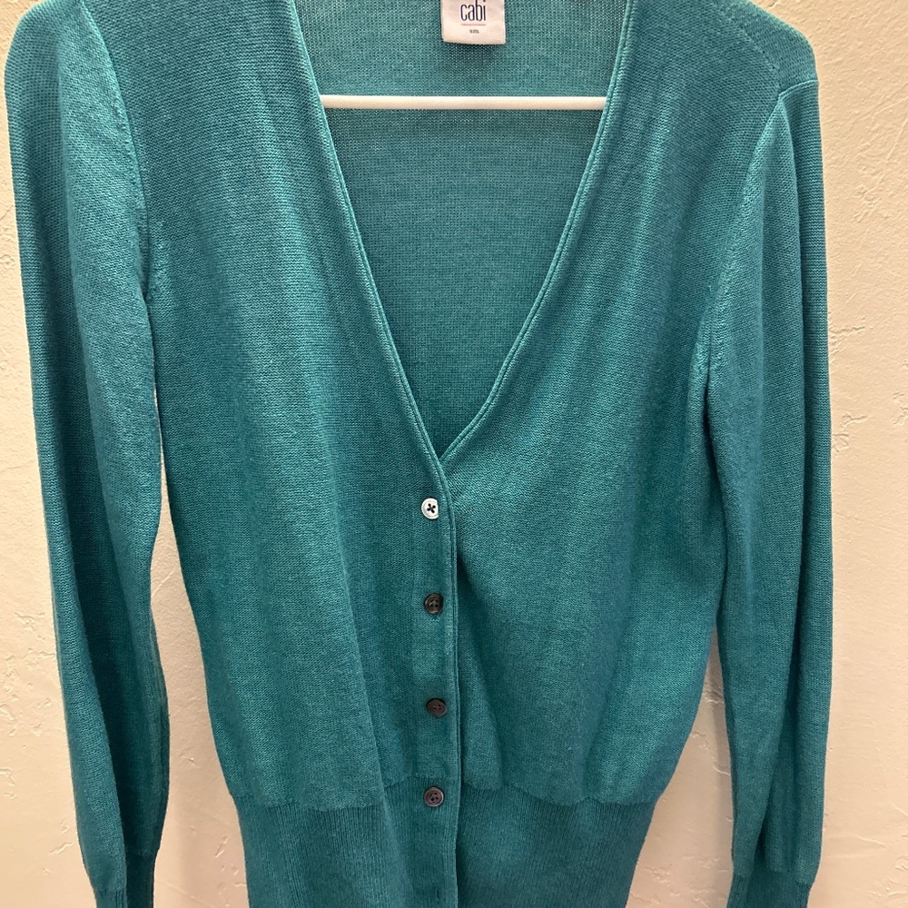 CAbi button cardigan sweater
